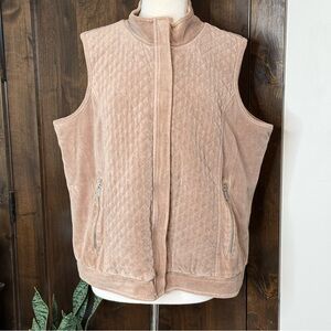 Liz & Co Women’s quilted fleece vest Size XL